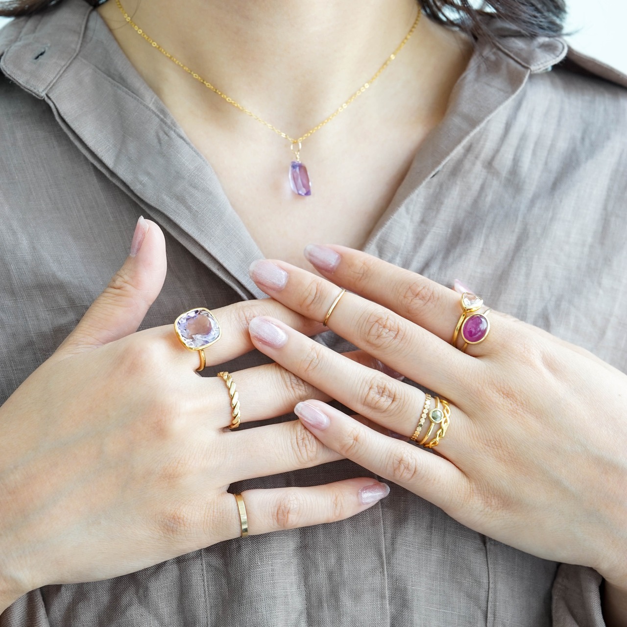 【11号-A】ナチュラルダイヤモンド リング(プチ)