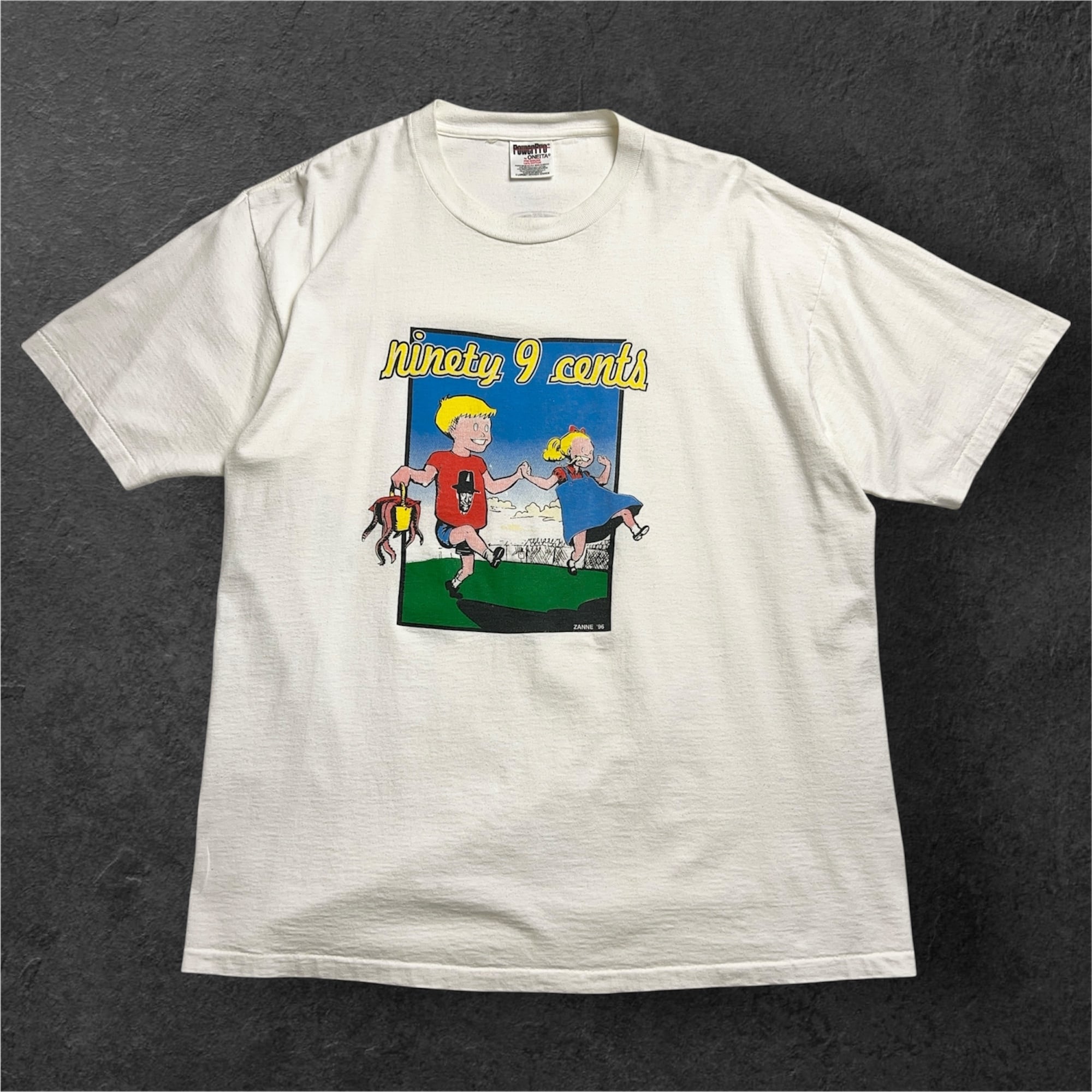 90's Ninety 9 Cents BAND Tshirt 90年代 ハードコア パンクバンドT