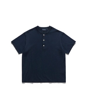 [EASTLOGUE] HENLEY NECK T-SHIRTS / NAVY 正規品 韓国ブランド 韓国ファッション 韓国代行 イーストローグ 日本 店舗