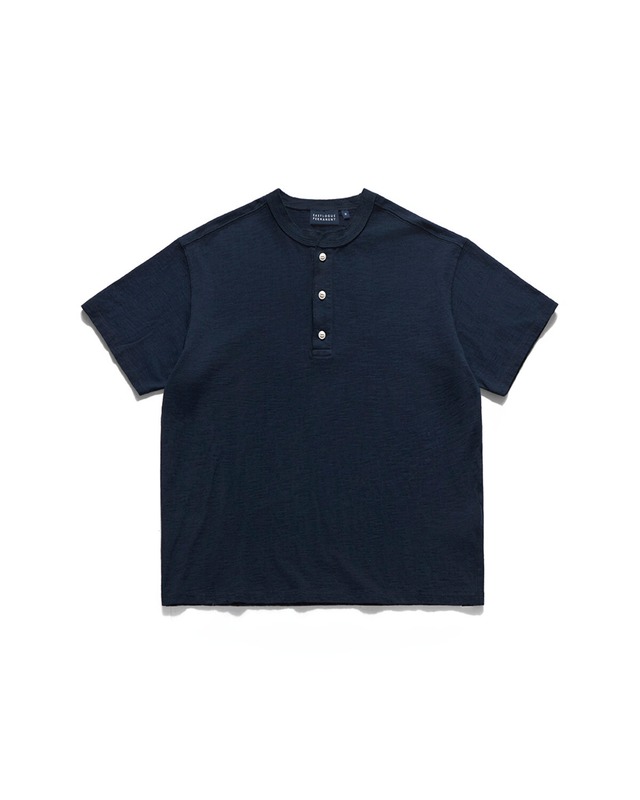 [EASTLOGUE] HENLEY NECK T-SHIRTS / NAVY 正規品 韓国ブランド 韓国ファッション 韓国代行 イーストローグ 日本 店舗