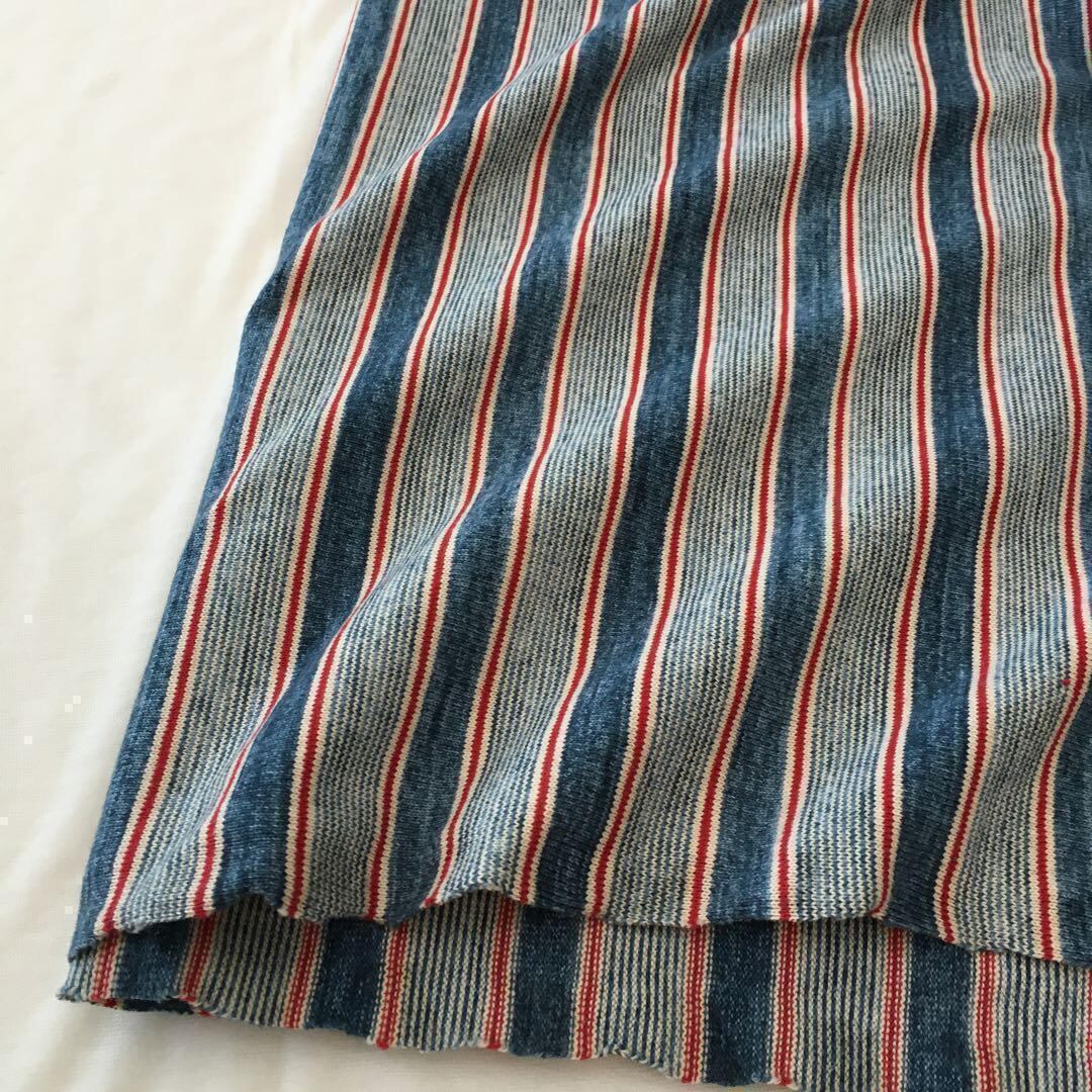 綿100%スペックボーダー天竺ニット生地-1m-curl tricot FX/5607