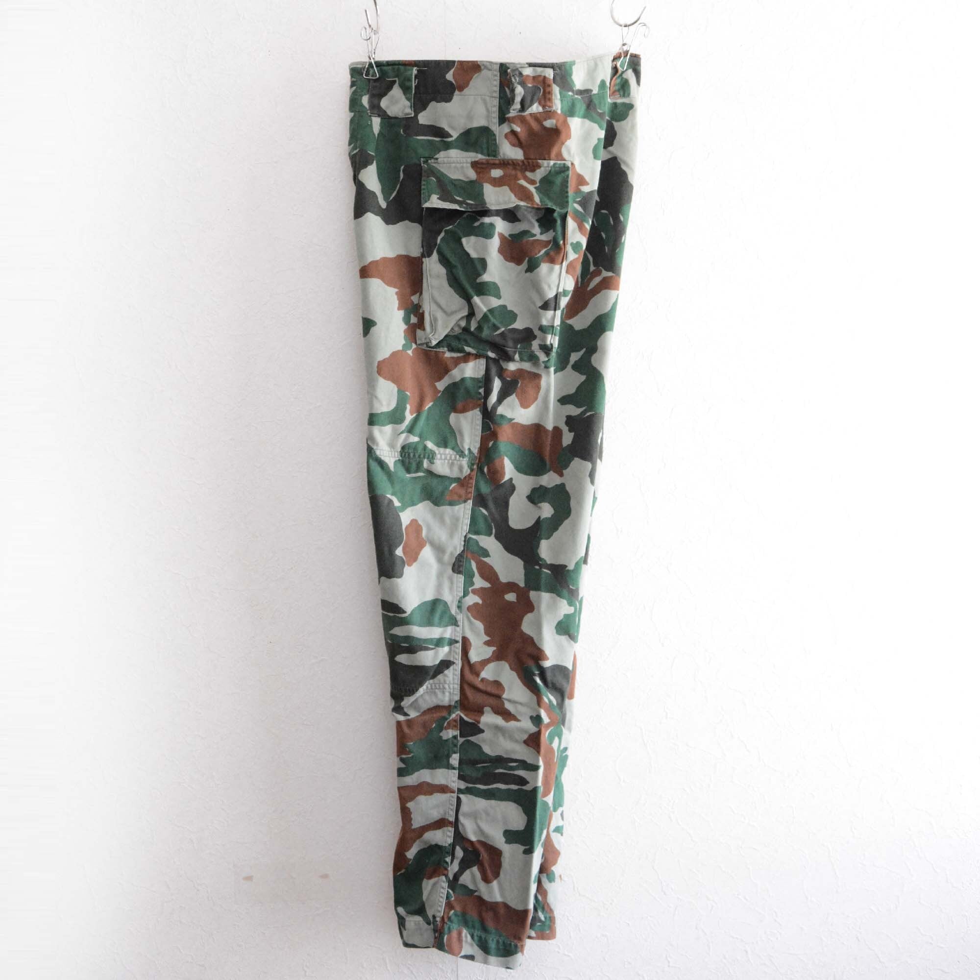 熊笹迷彩 迷彩服1型 パンツ 下衣 陸上自衛隊 作業着 ジャパンヴィンテージ 昭和 防衛庁 JGSDF Camouflage Pants Japan  Vintage | 難波商店 powered by BASE