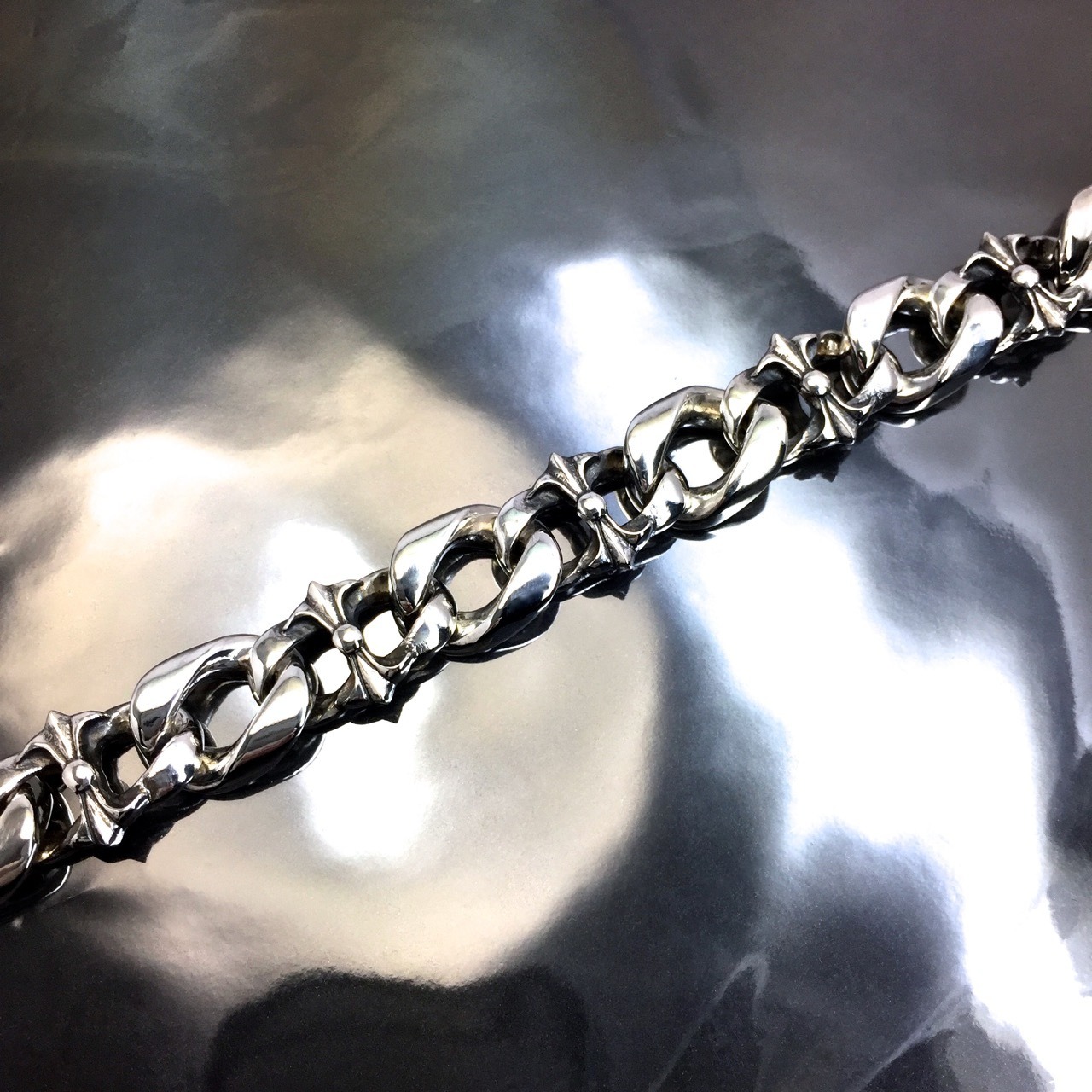 WOLF&GARGOYLES #1 CHAIN BRACELET / ウルフ&ガーゴイル #1 チェーンコンビブレスレット