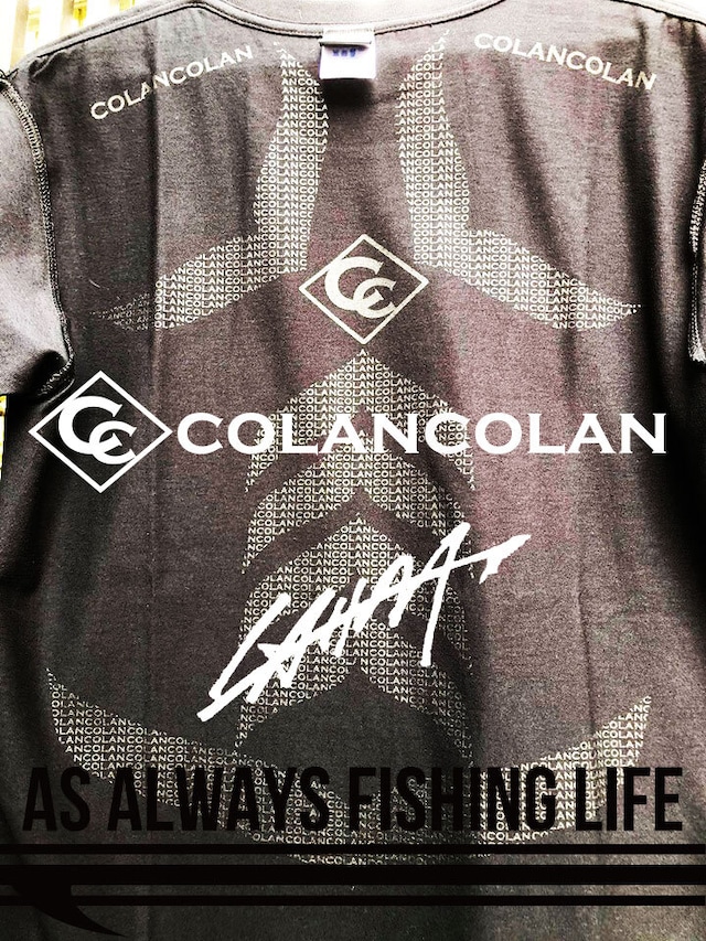 【COLANｘCOLANコラボ マイナスイオンTEE】AS ALWAYS FISHING LIFE TEE LAHM（エルエーエイチエム）