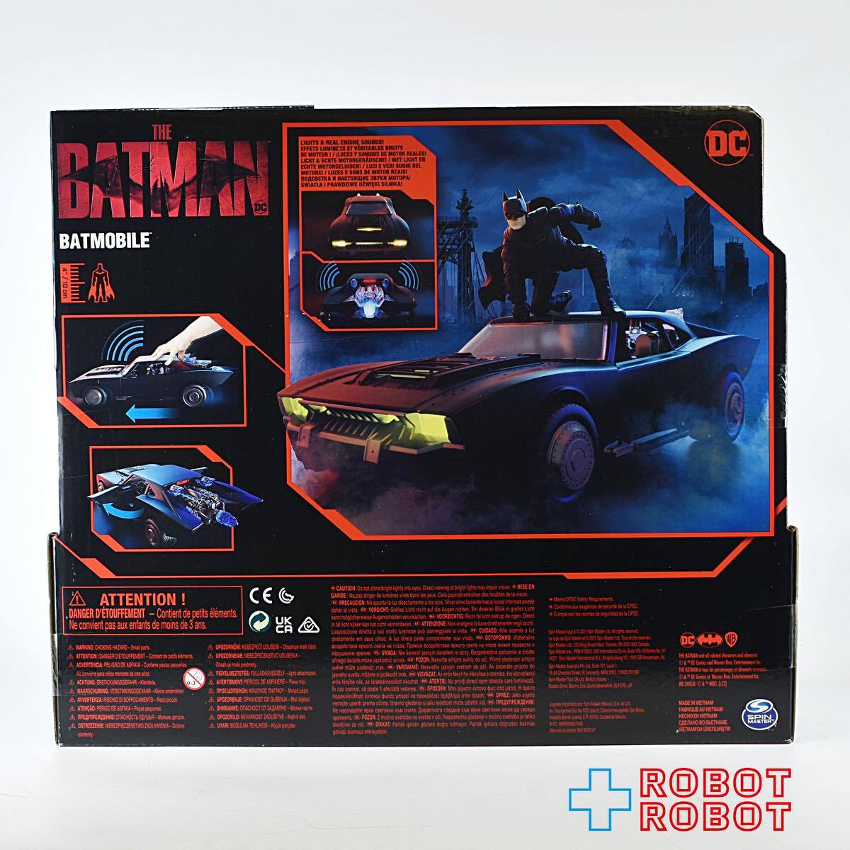 スピンマスター ザ・バットマン 4インチ バットマン & バットモービル