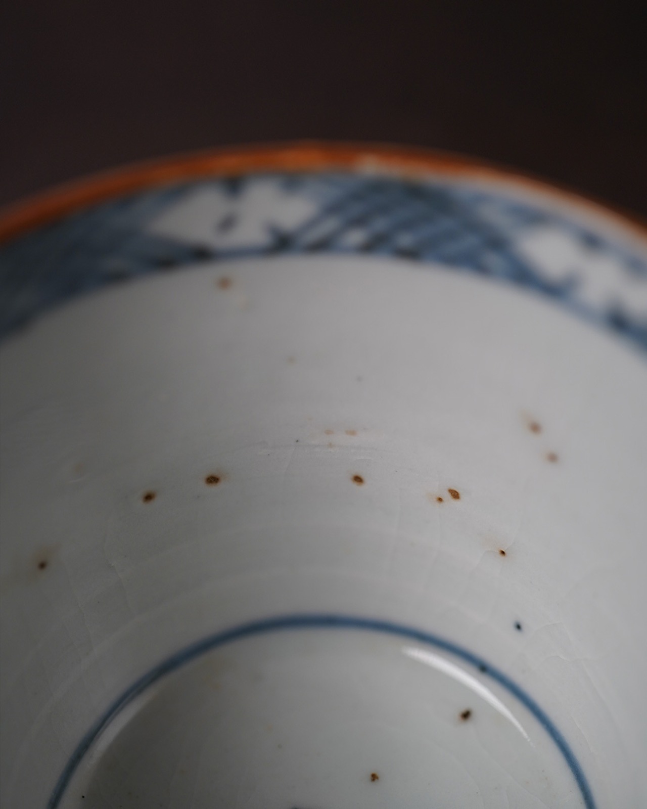 猪口　古伊万里　市松文　A　/　江戸後期