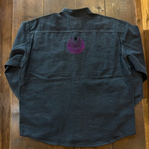 ナスングワム【Nasngwam】Indian motif Denim Shirt　Lサイズ