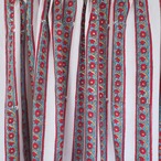 ブロックプリント生地【50cm単位】インド綿  ストライプ柄 赤×ブルー×白 #59634-WT2