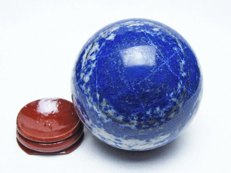 ラピスラズリ 丸玉 64mm スフィア 置物 一点物 151-10077 | 天然石