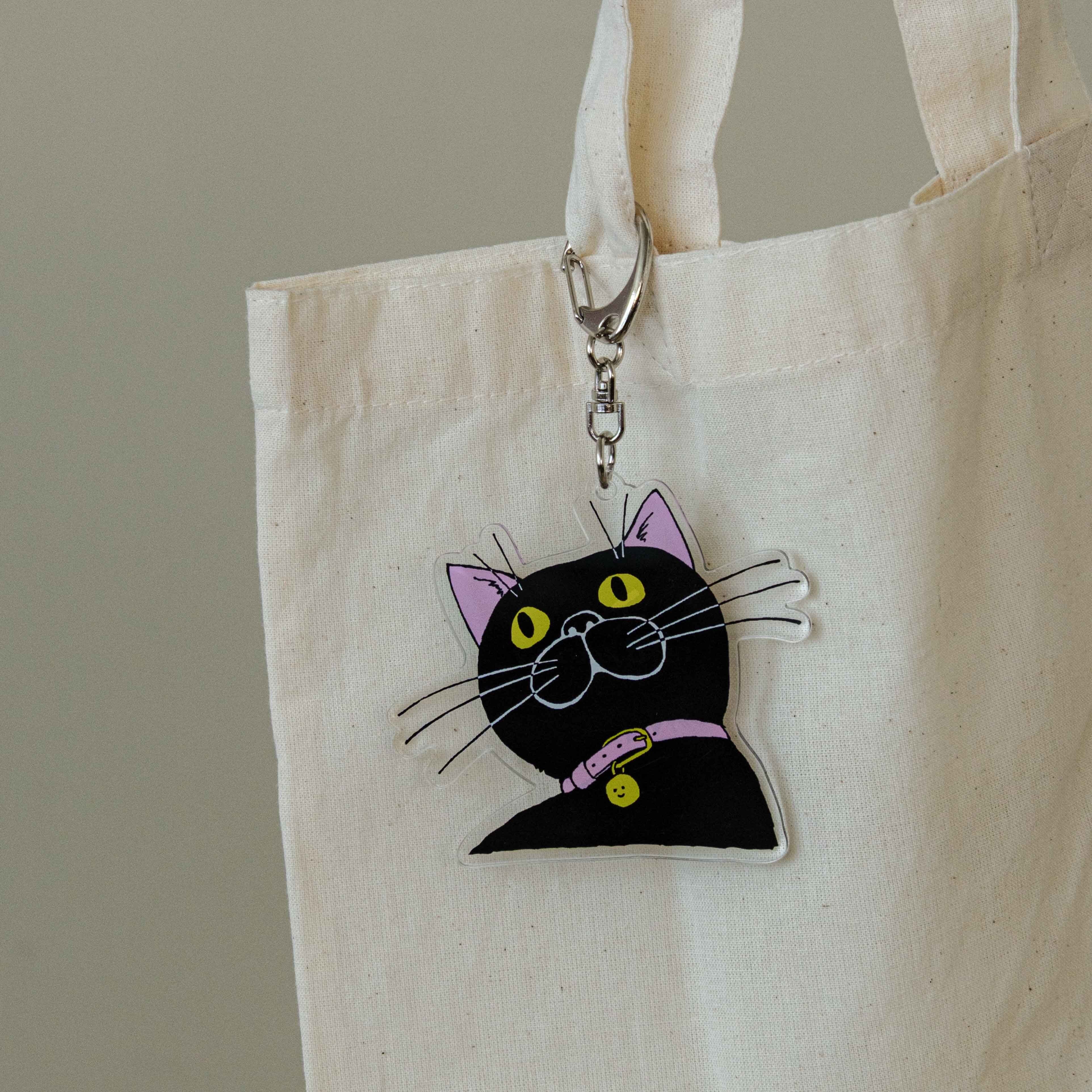 ネコ・ジェラシー アクリルキーホルダー くろねこ | kutaniseal