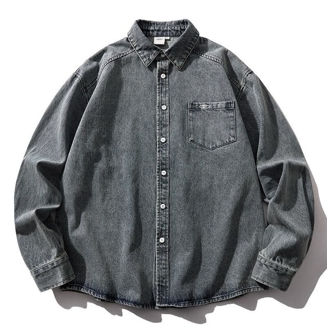 Front pocket denim shirt 21149