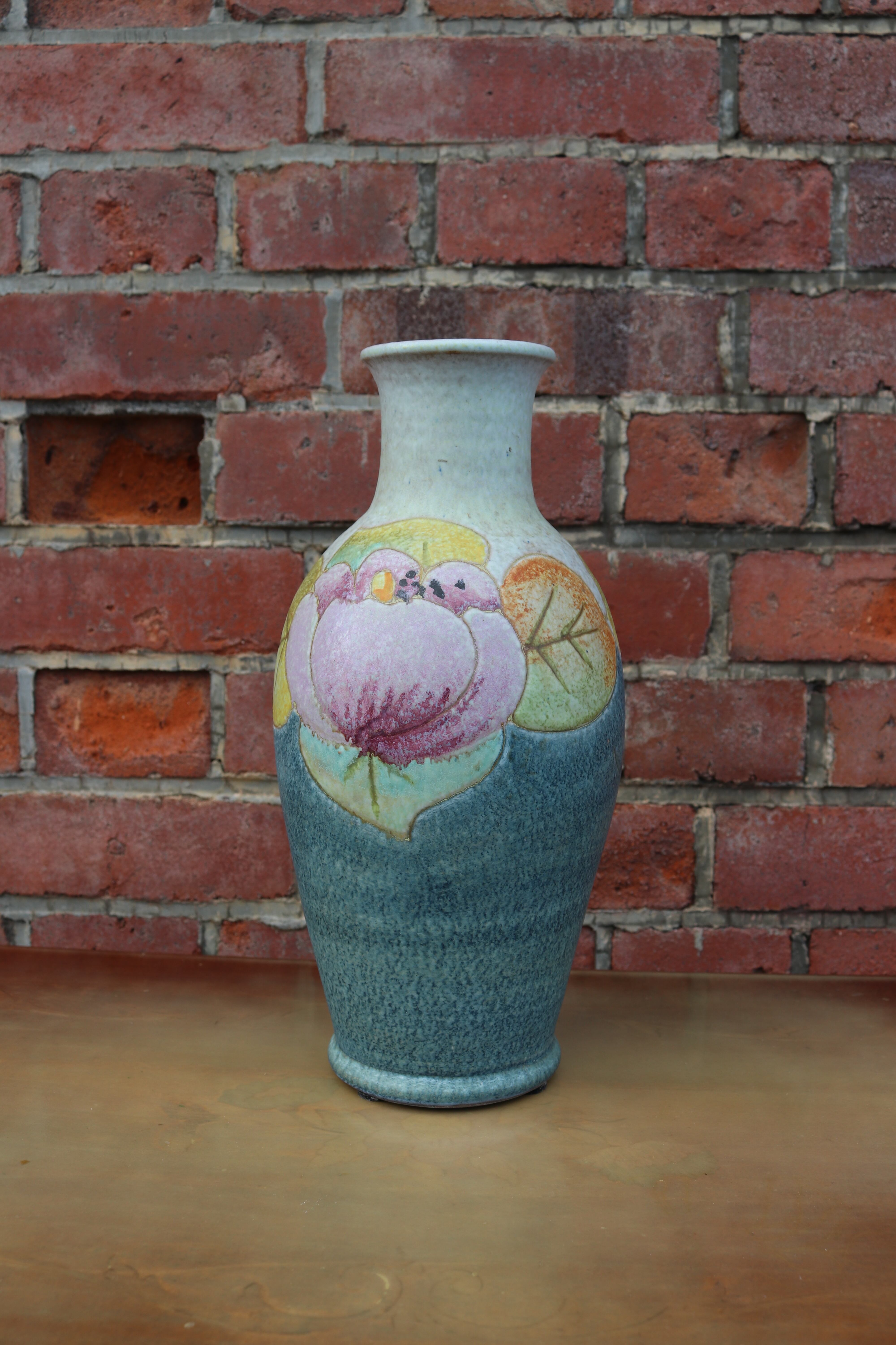 Japan Vintage 火鉢 染付 伊万里 手あぶり 手描き 鉢カバー 古道具 古