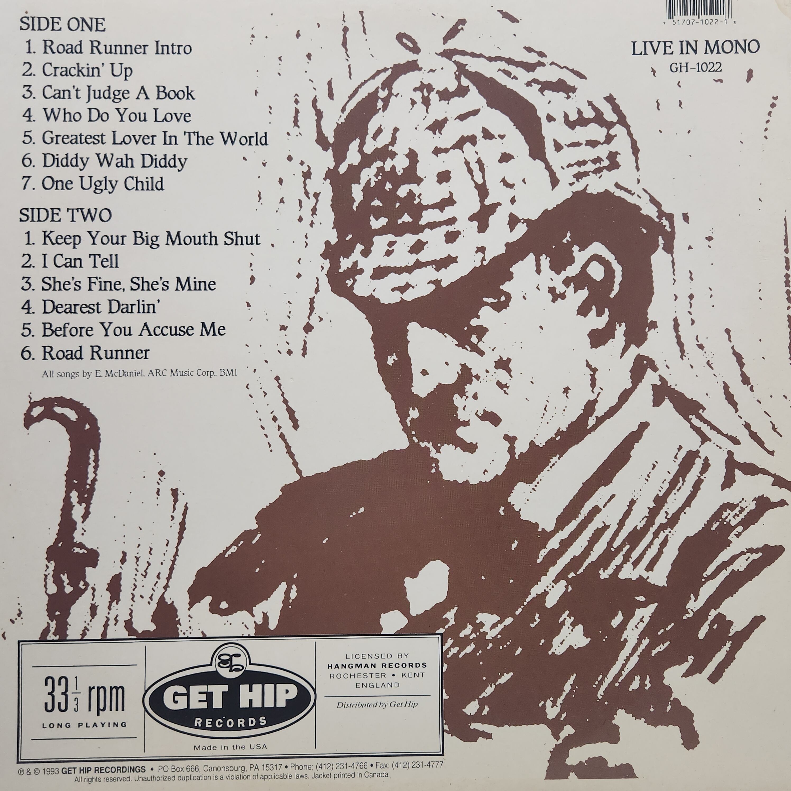 Thee Headcoats / W.O.A.H! - Bo In Thee Garage [GH-1022] - 画像2