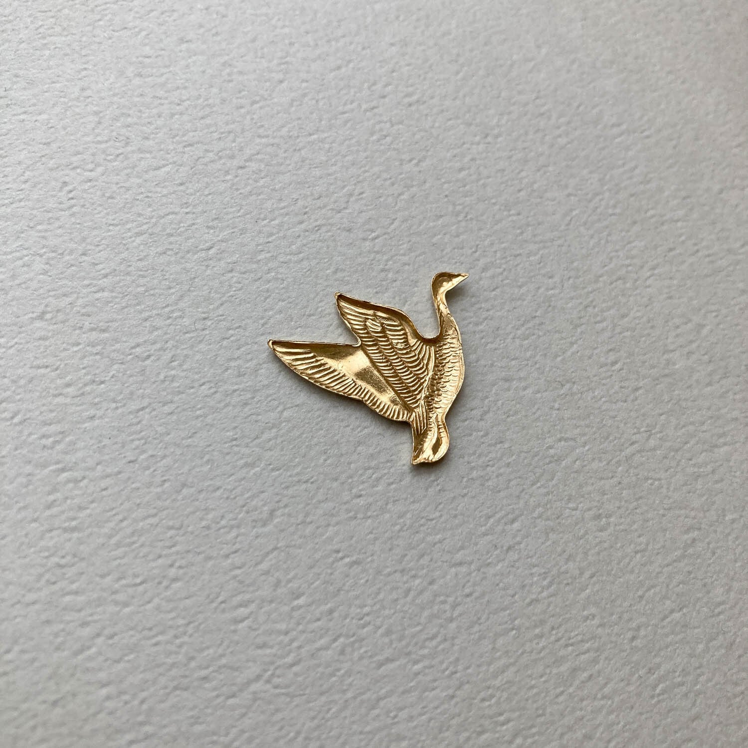 最終入荷〉USA真鍮 飛び立つアヒルパーツ | Dua-アクセサリーパーツ