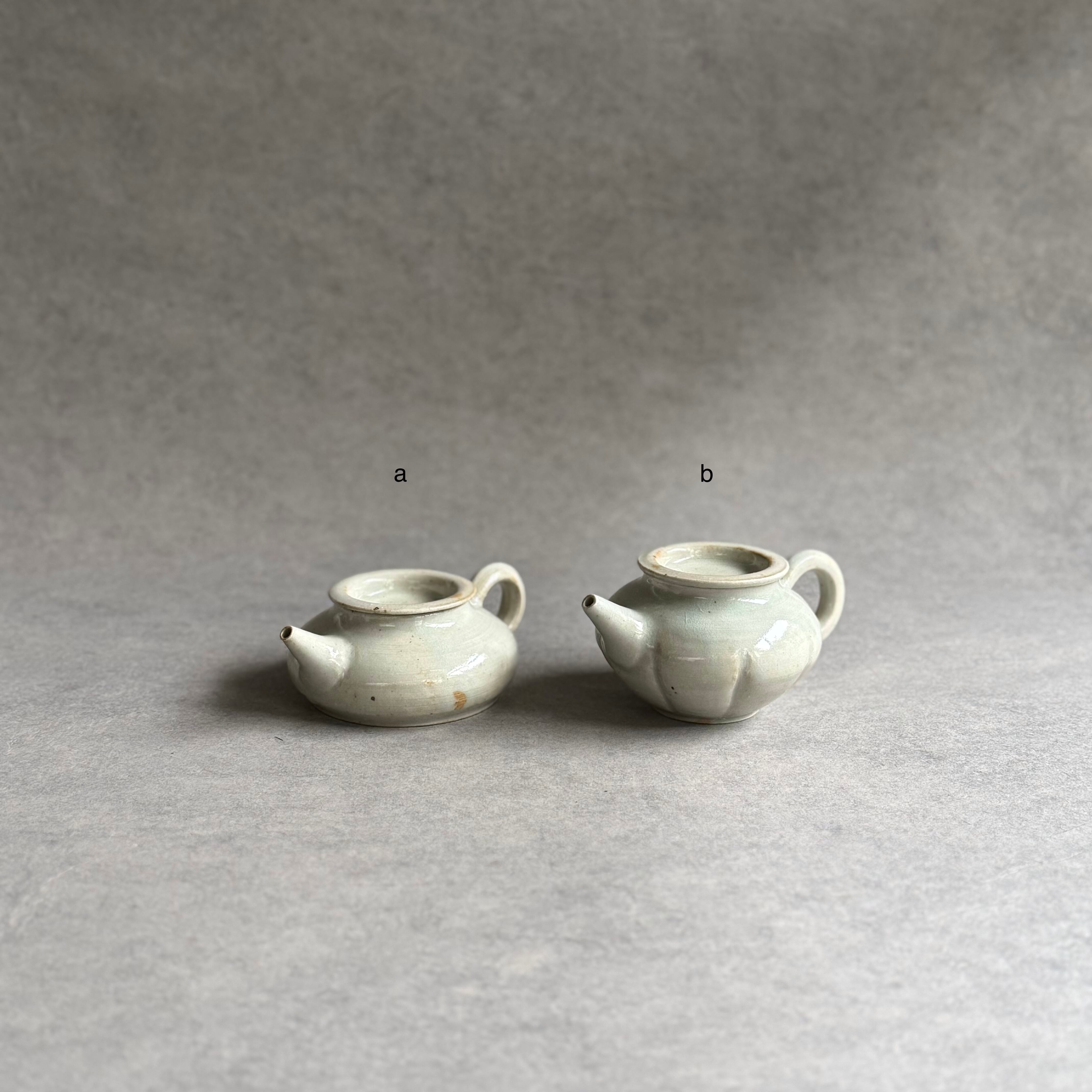 日高伸治 青白磁 茶壺 | gallery 一白