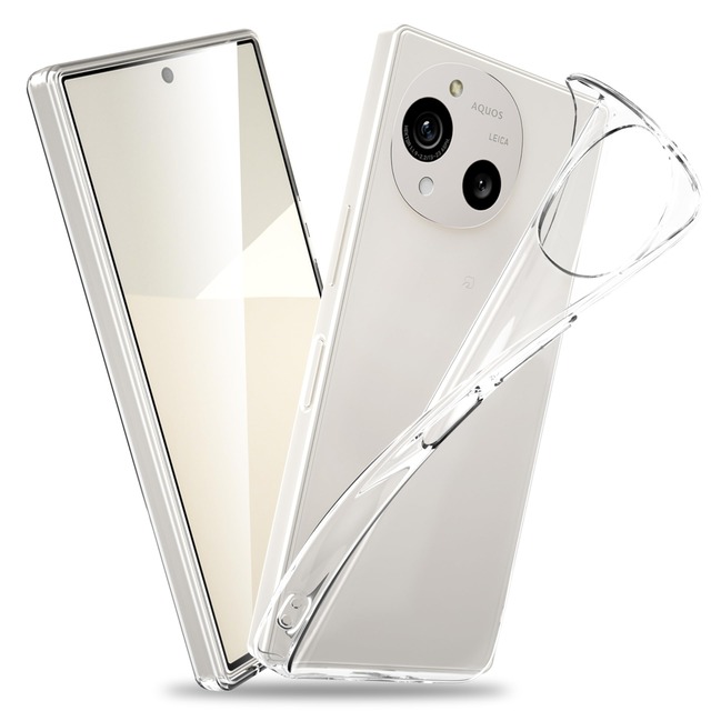 AQUOS R10 用 ケース クリア AQSUO R9 カバー SH-51F 薄型 ドイツバイエル製TPU素材 超耐衝撃 全透明 黄変防止 レンズ保護 指紋防止 ストラップホール付き アクオスR10/ R9 用カバー クリスタル・クリア