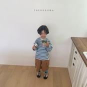 【取寄】THE GOGUMA タムタムボーダーTシャツ|秋服|韓国子供服| 26/AT