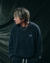【#Re:room】WASHED COLOR CREW NECK KNIT［REK160］