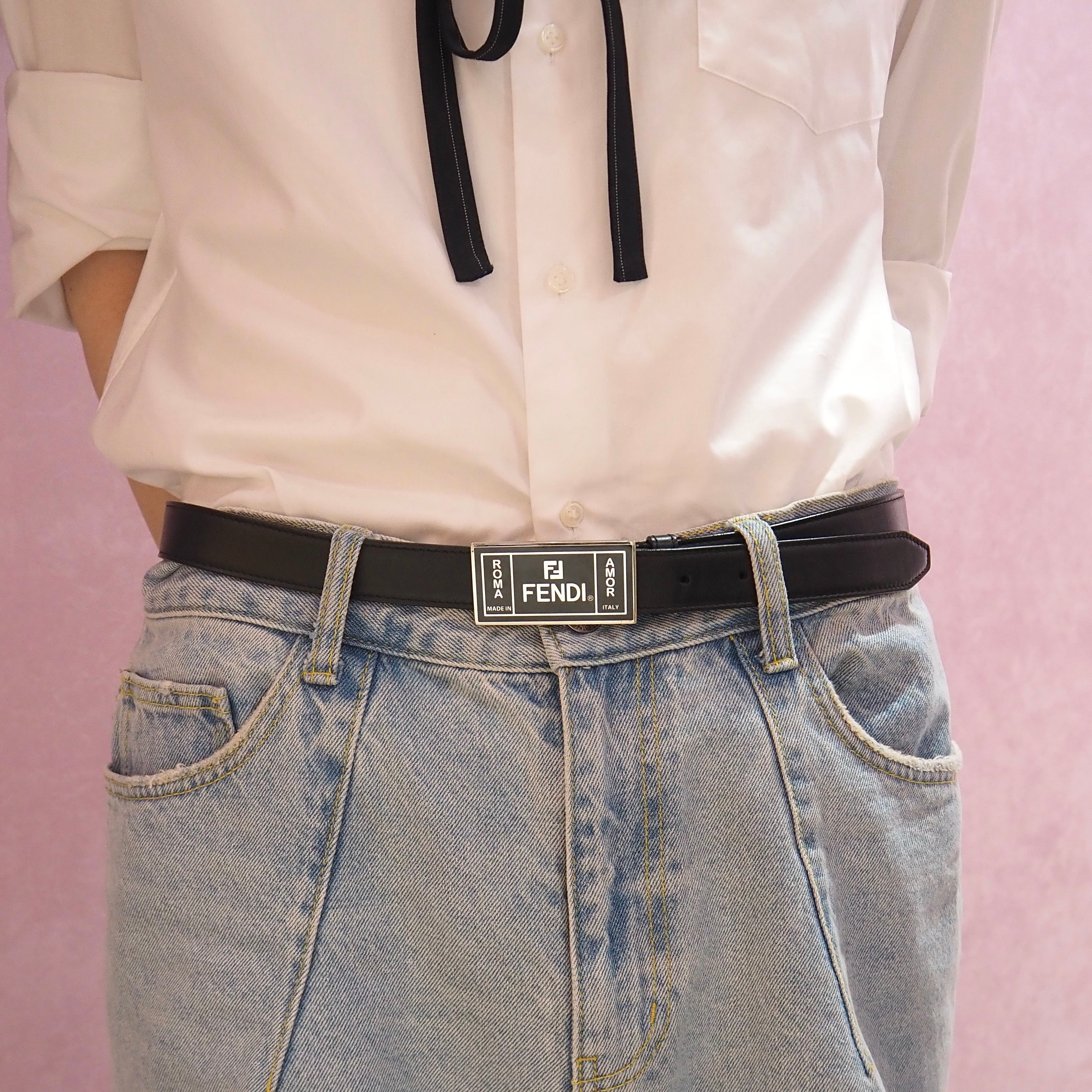 FENDI ロゴ ベルト レザー フェンディ | 2122TOKYO