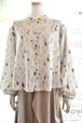 ZAKURA(ザクラ) 24A/W 前開き柄ブラウス