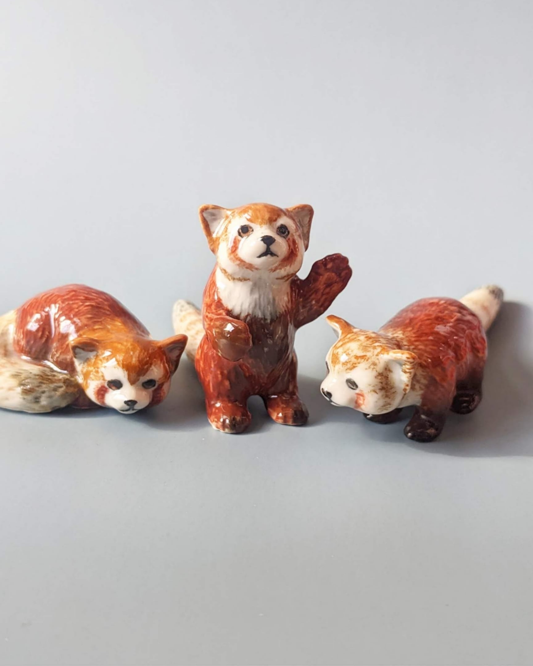 【ミニチュア陶器】 Red panda