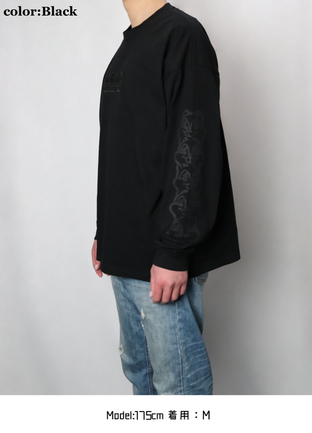 Triple Squirrel Long sleeve T-shirt （トリプル スクワロル ロング スリーブ ティーシャツ)【Purple】
