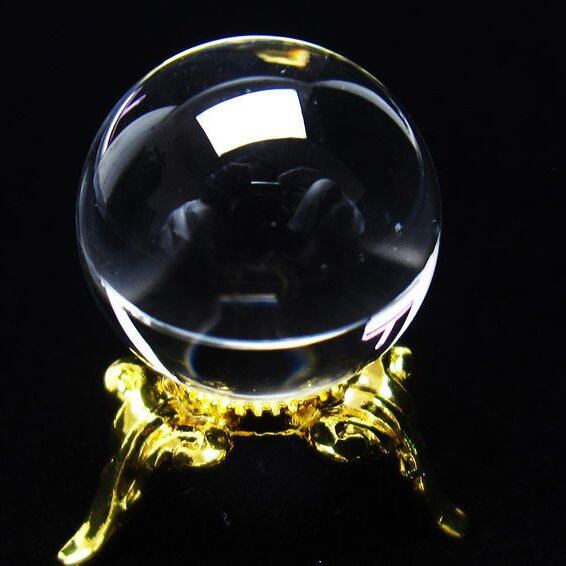 水晶 丸玉 ブラジル産 20mm 一点物 141-6368