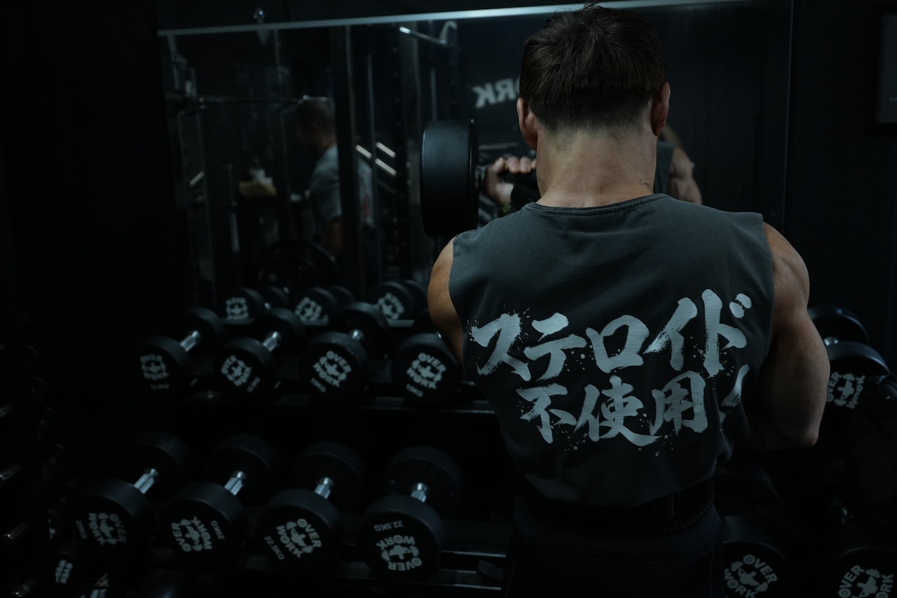 ステロイド不使用_sleeveless_GRAY/WHITE
