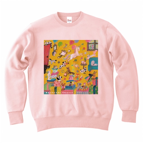 handmade lovers!限定スウェット（baby pink）2XL