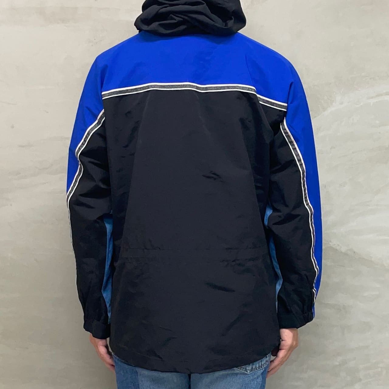 MOUNTAIN PARKA / BLACK×BLUE | BLUE SAKURA JEANS 公式サイト