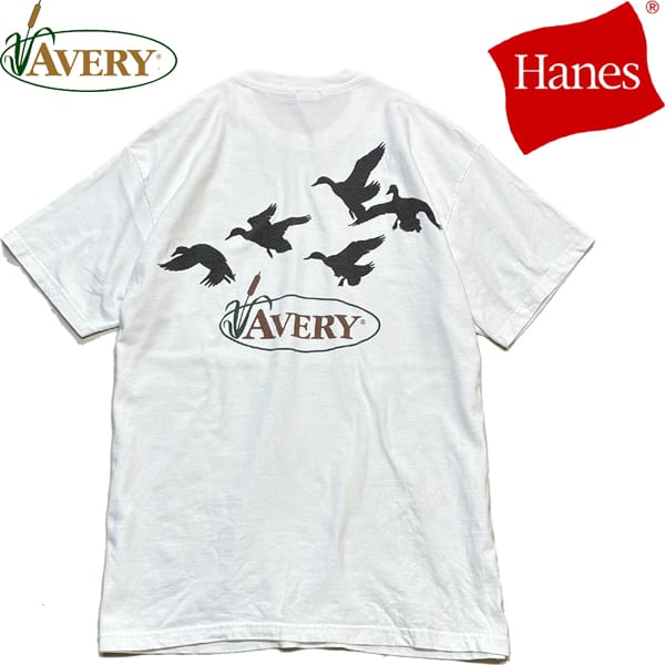 1点物◇ヘインズHanesバックプリント白Tシャツ古着メンズLレディースOK