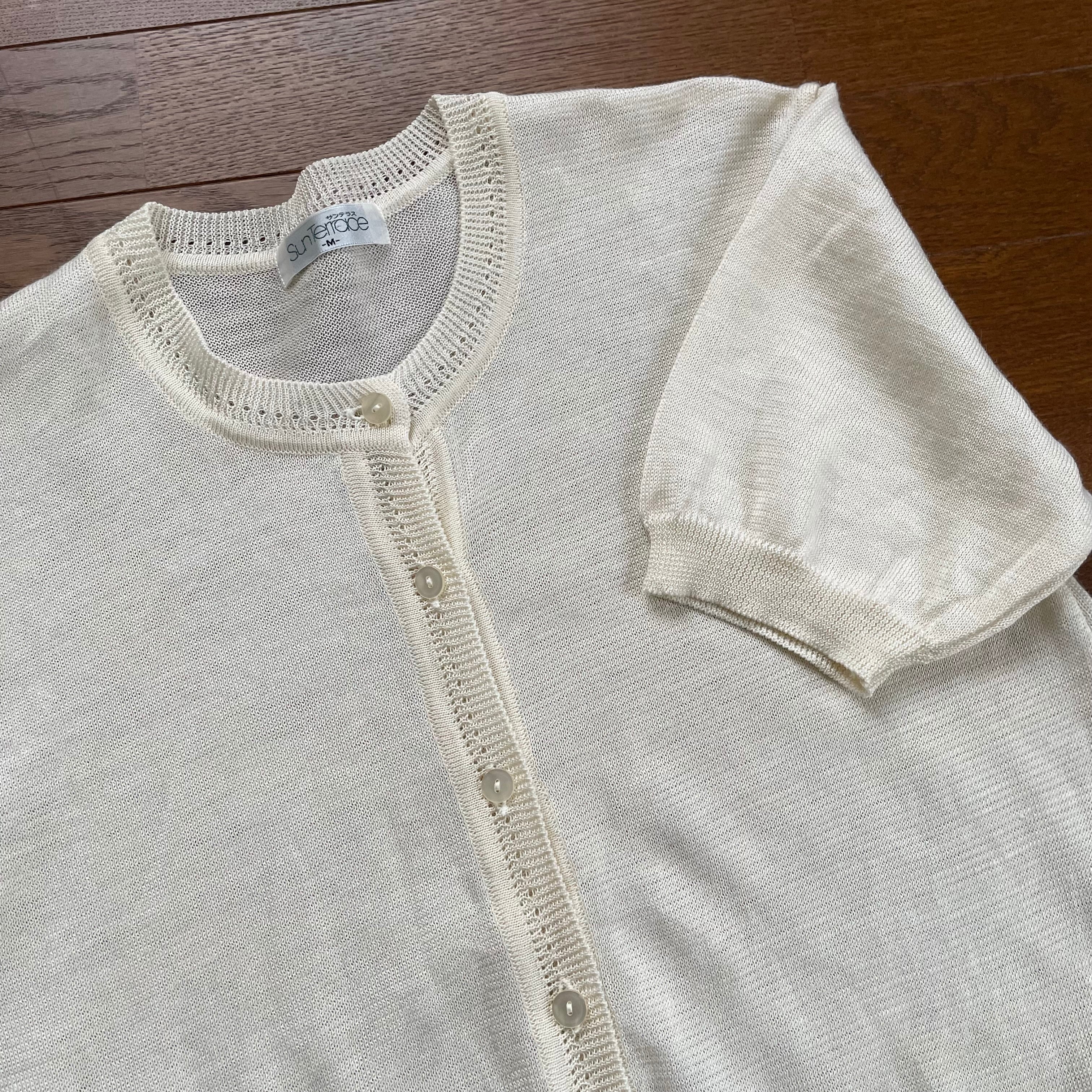 リネンのカーディガン | 古着屋Sique おしゃれ古着とかわいいもの