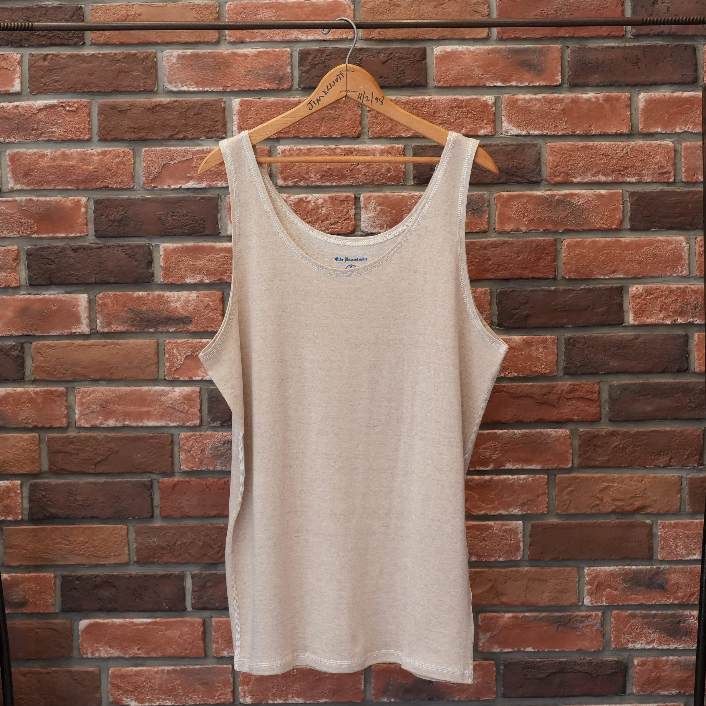 Olde Homesteader YOUTH (オールドホームステッダーユース) "RELAXED LINEN JERSEY ATHLETIC SHIRT" -ECRU-