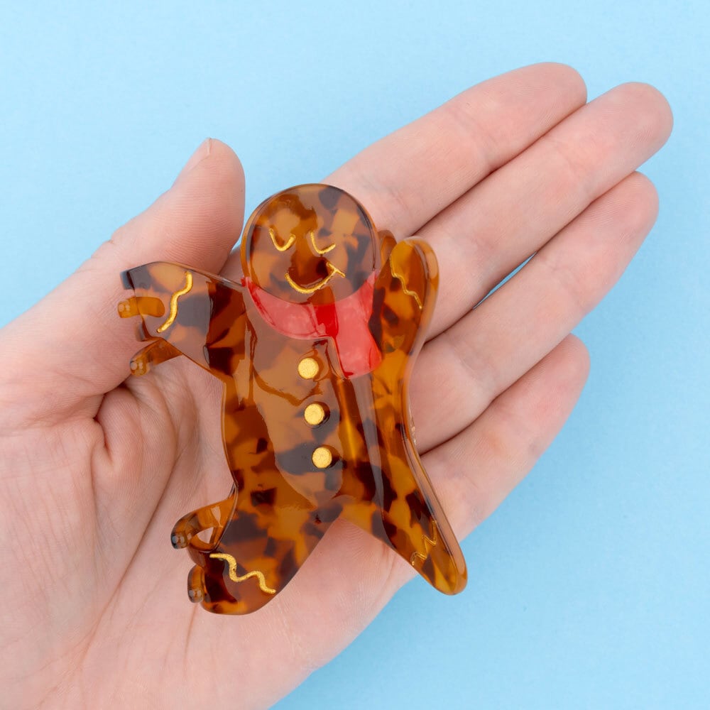 RESTOCK*【Coucou Suzette】GINGERMAN HAIR CLAW -FESTIVE SEASON