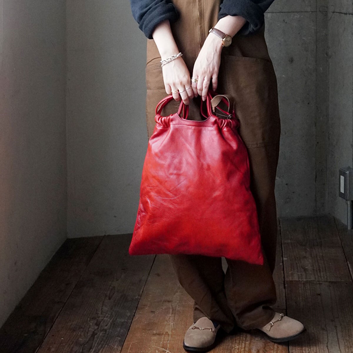 John Woodbridge & Sons トートバッグ【L】 John Woodbridge & Sons Makers -leather tote bag L- | eimeku