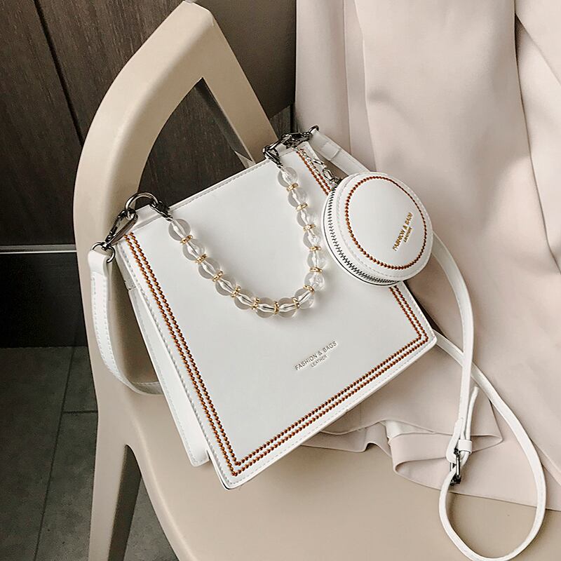 オールマッチレディースワンショルダーポータブルスモールバッグ女性2020人気の新しいトレンディなファッションネット赤のテクスチャメッセンジャー小さな正方形のバッグ Tiancai_Wing_Bag7584097