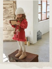 韓国子供服 / 26winter / puella FLO / シェリーミニワンピース / キッズ / 冬服 *90~140*