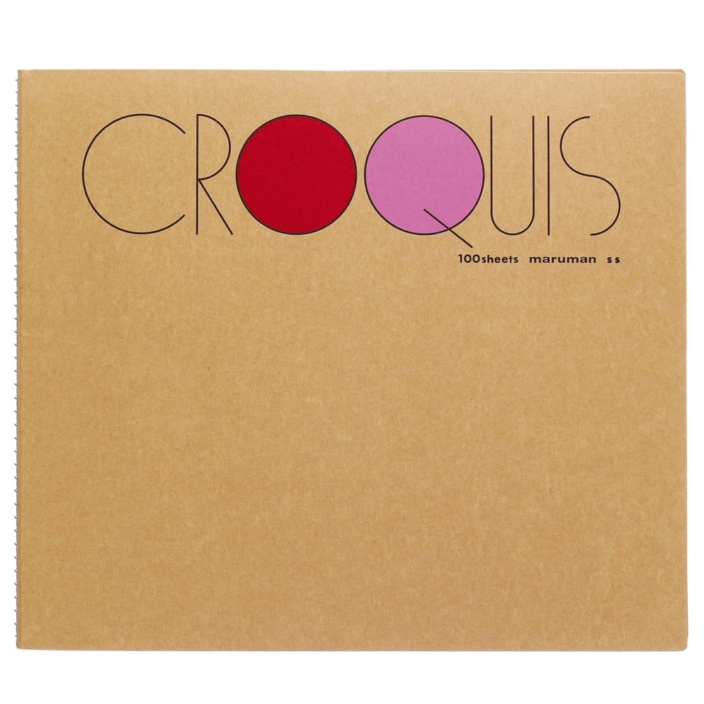 クロッキーブック 白クロッキー紙 100枚 Sサイズ(SS-01 マルマン)