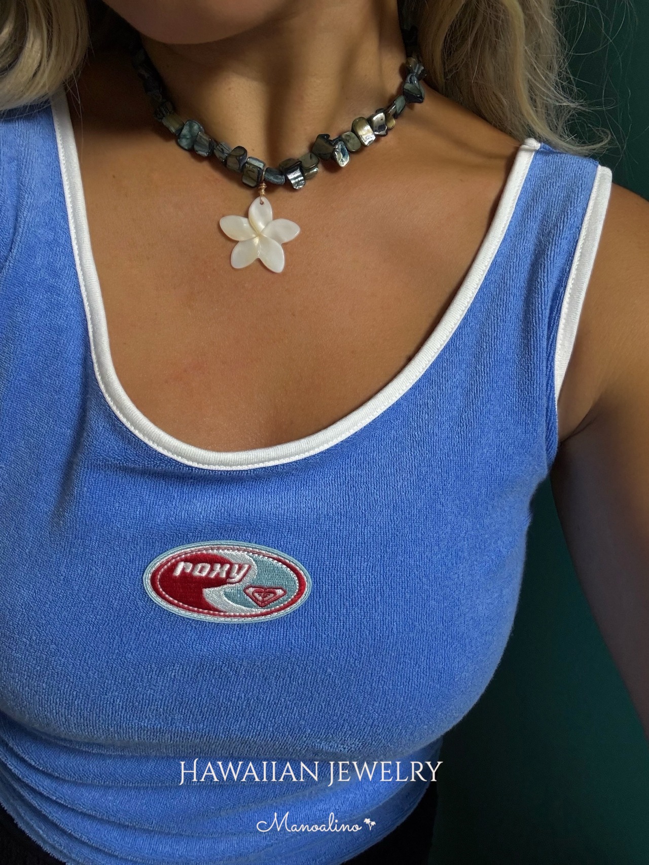 Hawaiian Big Plumeria necklace(ハワイアンビックプルメリアネックレス)