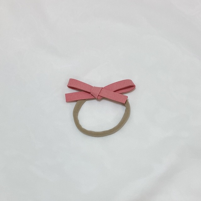 即納スウェードリボンヘアバンド