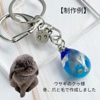 【うちの子ジュエリー】ペットの毛で作る世界に一つのアクセサリー　青空　ネックレス　キーホルダー　バッグチャーム