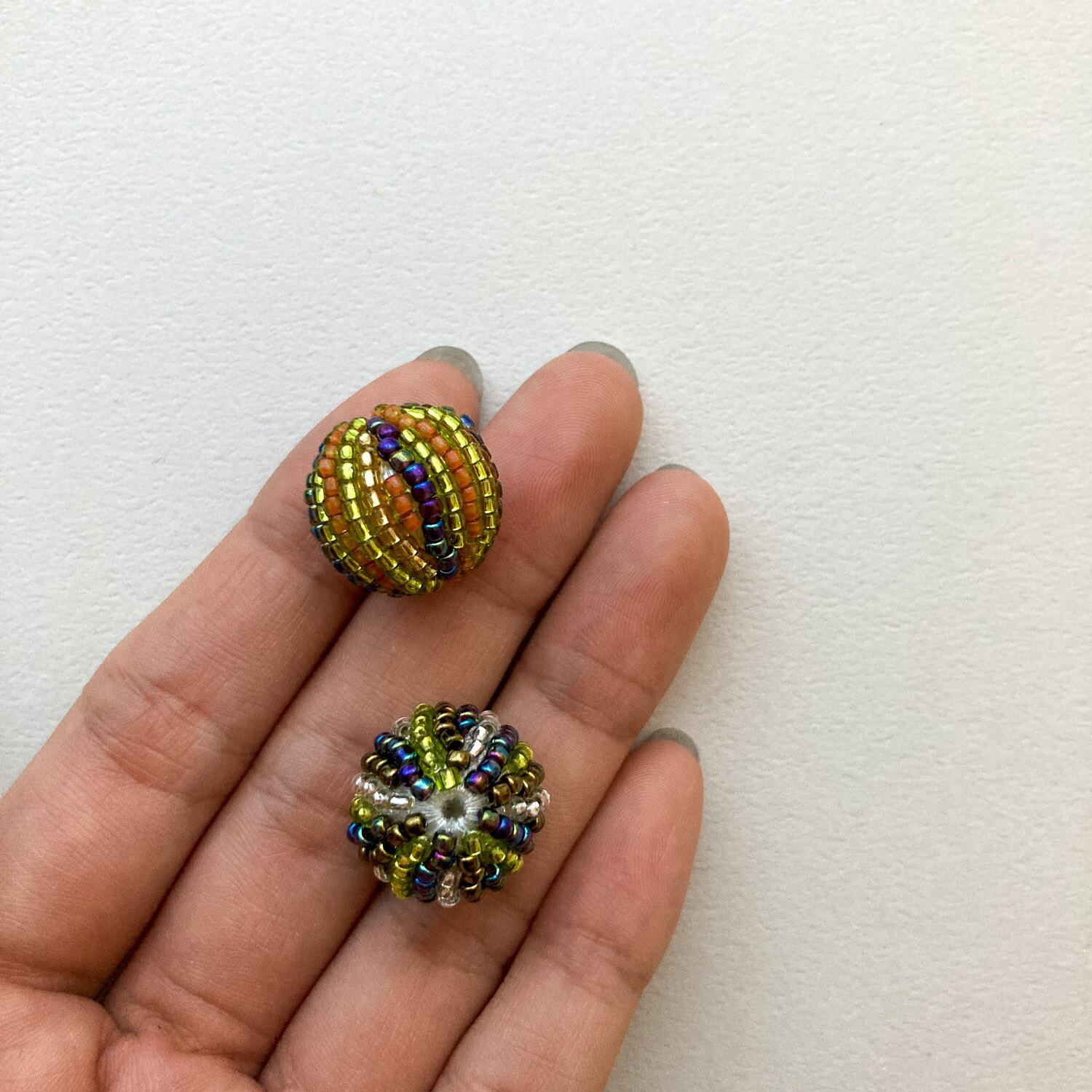 再入荷〉Duaオリジナル ビーズボール ストライプM（18mm） | Dua