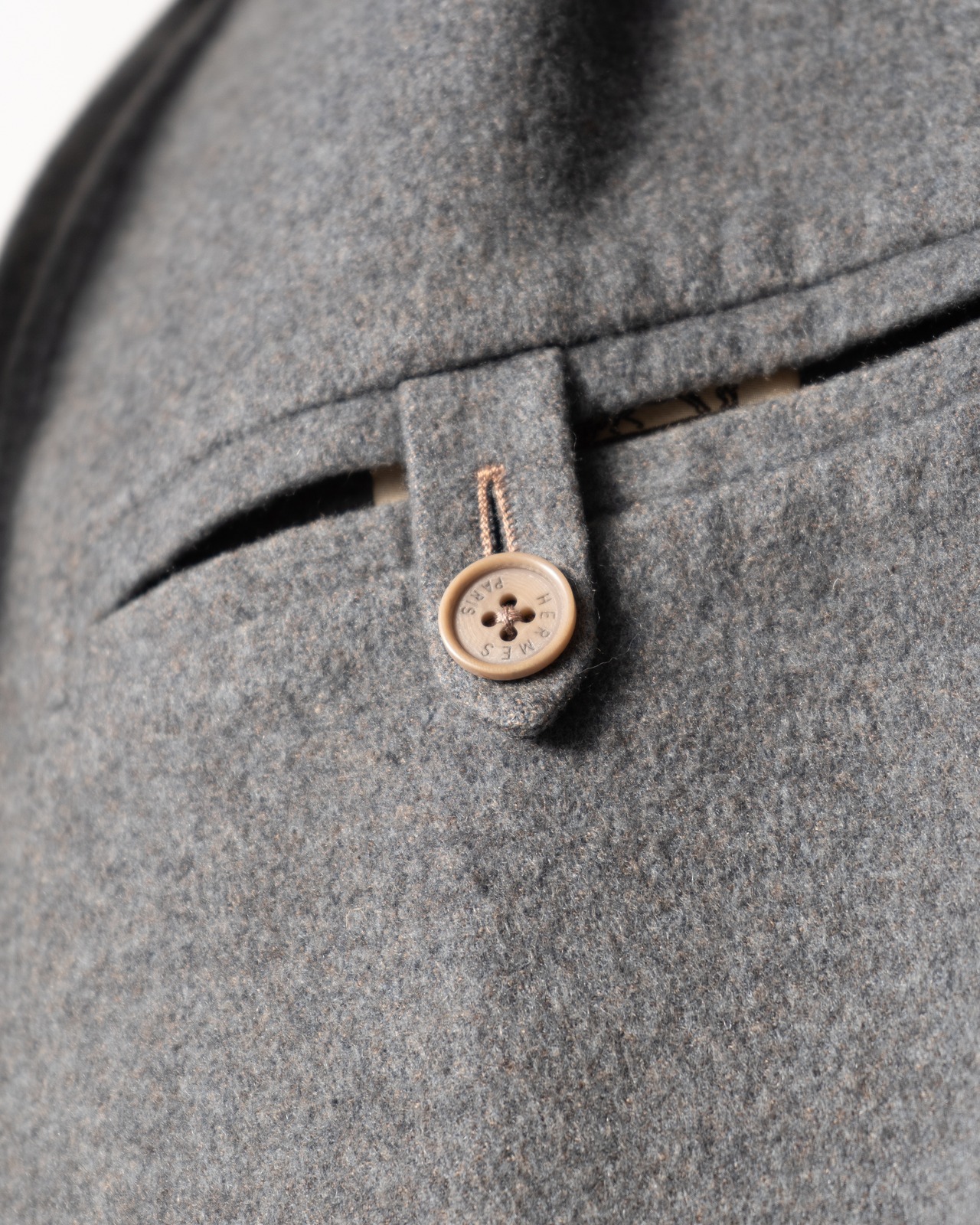 〈Hermès〉Wool 100％ Reversible coat