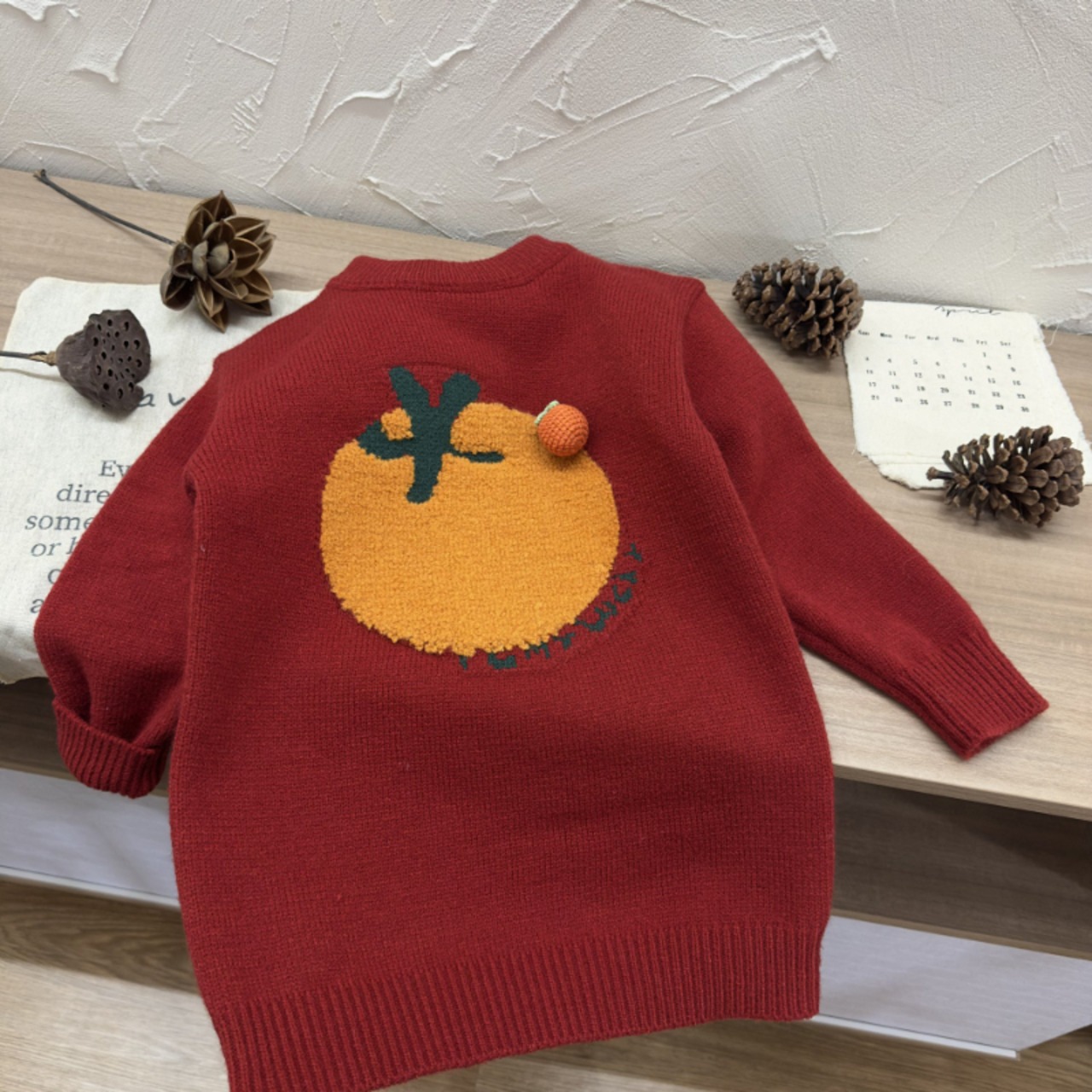 冬柿柄セーター