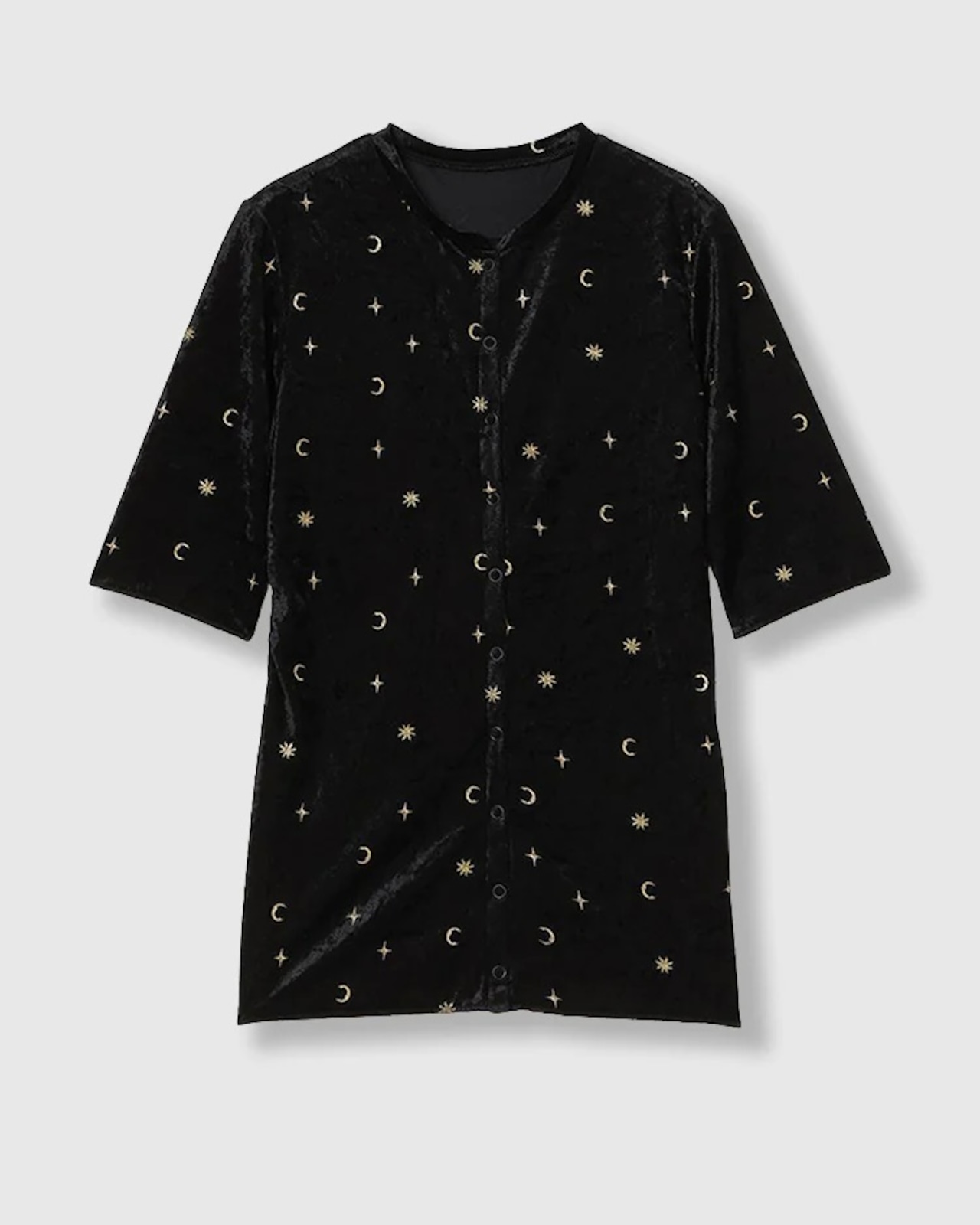 THINGS THAT MATTER シングスザットマター /ベロア トップス / STICKER PRINT VELOUR TOPS - 5