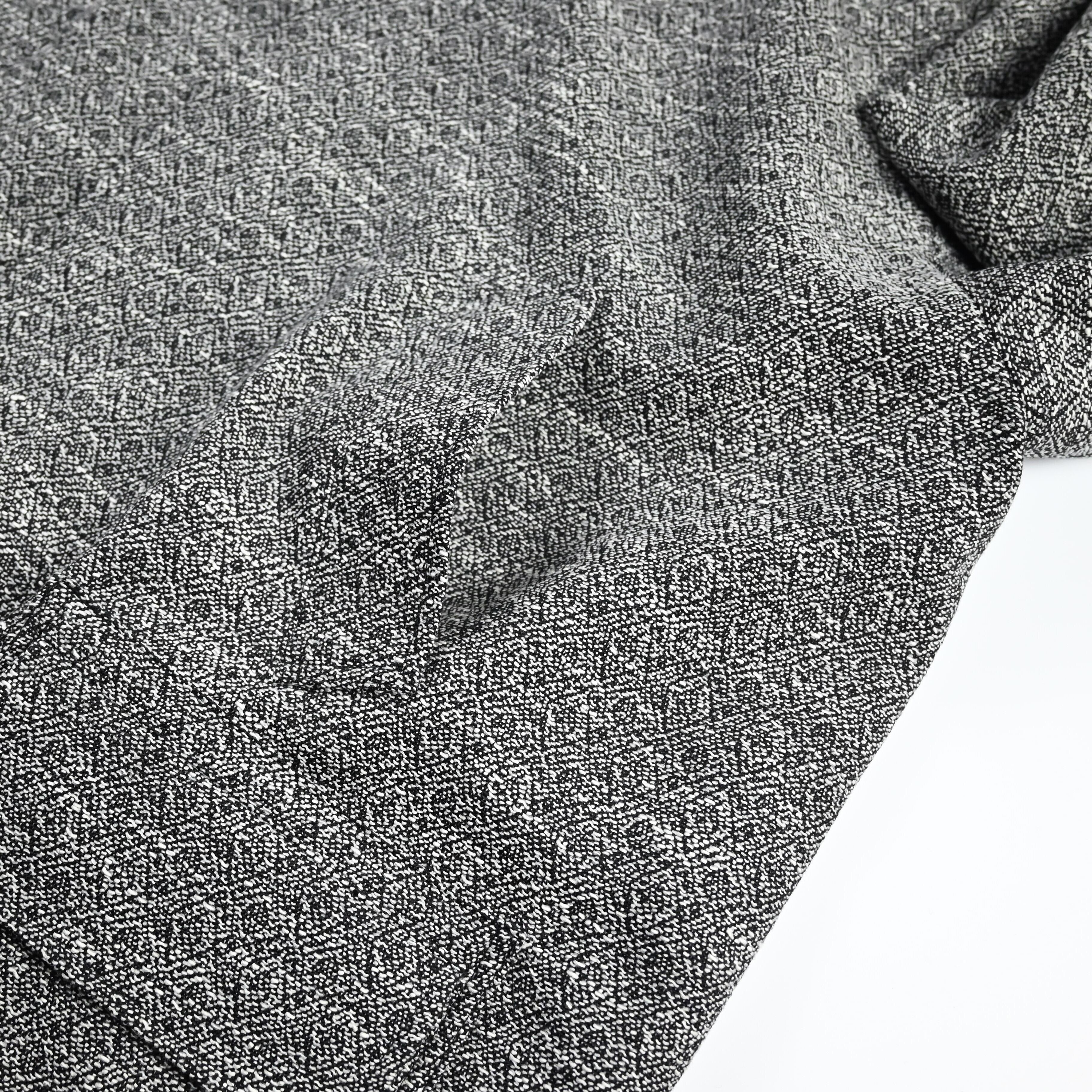 INTERIM / DOUBLE SIDED JACQUARD TWEED DEADSTOCK HYPER BIG HUNTING