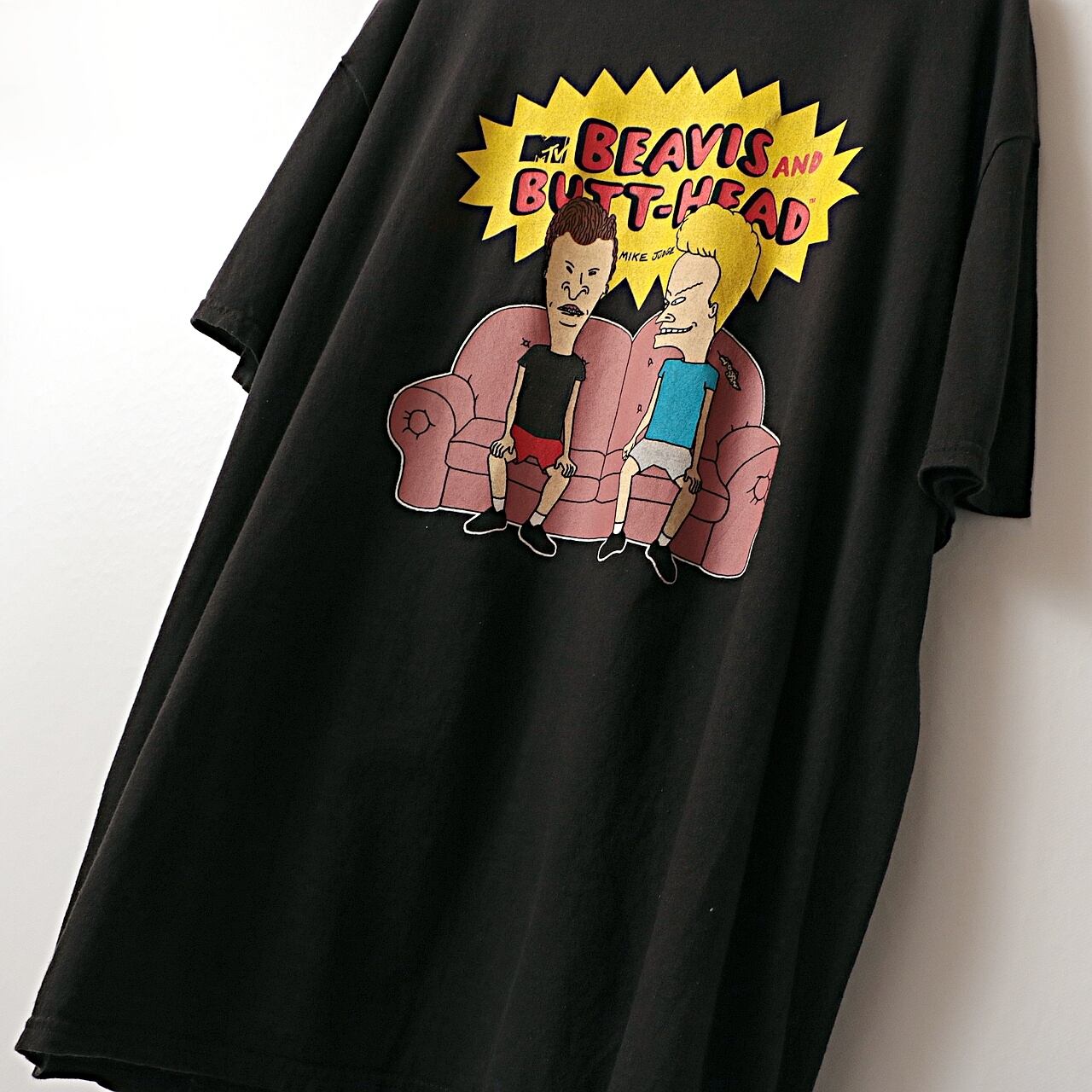 00s BEAVIS＆BUTT-HEAD コメディ キャラクター Tシャツ 古着 used