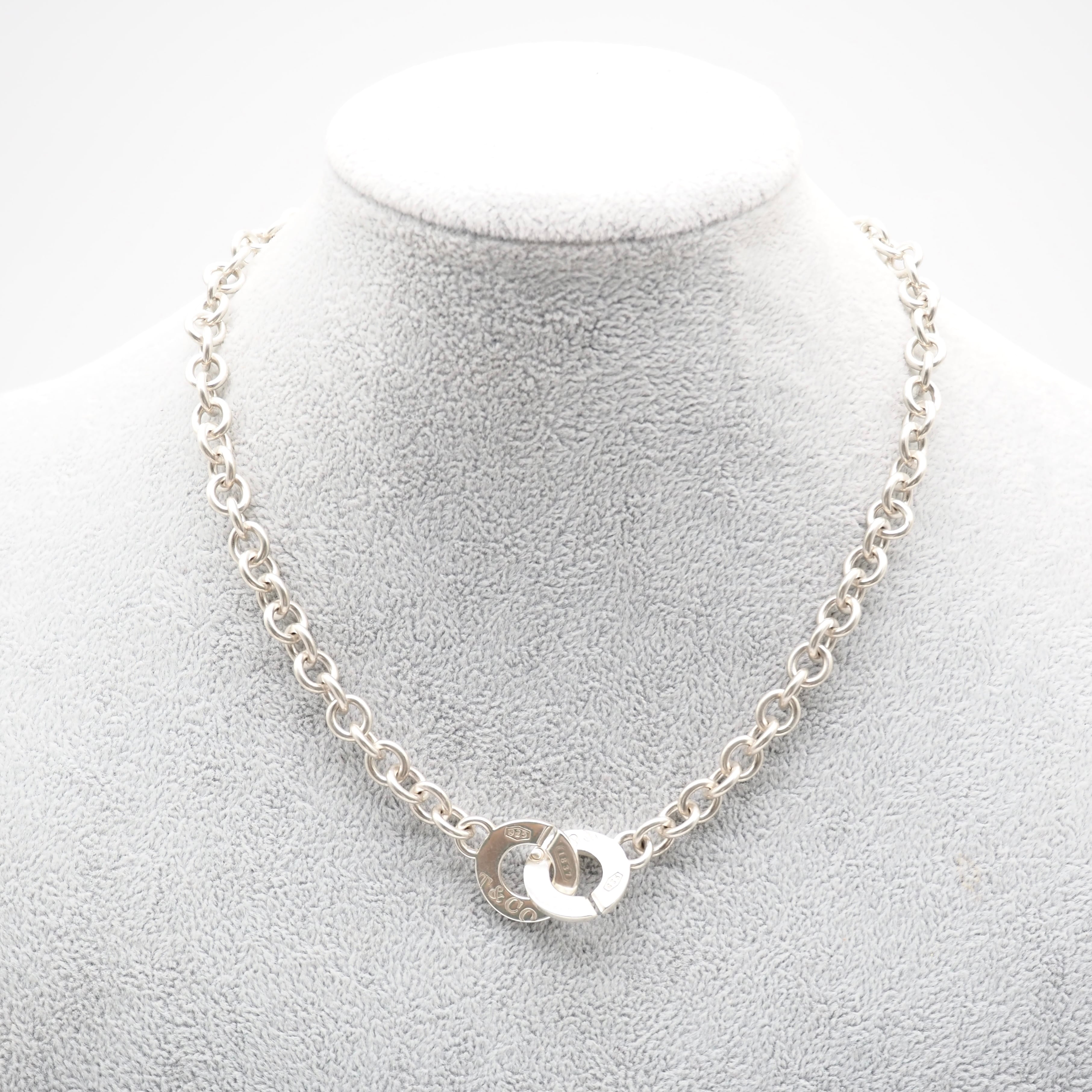 Tiffany&Co. 1837サークルクラスプ ネックレス シルバー925