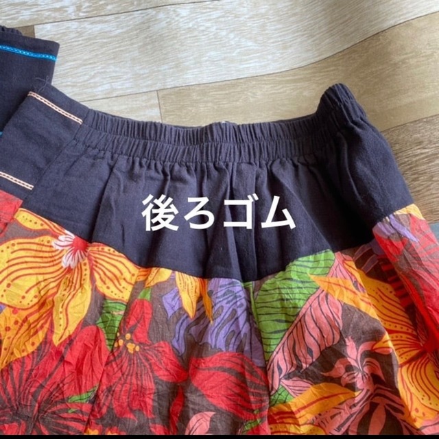 花柄フレアーパンツa