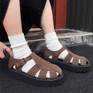 スウェード風グルカサンダル　0613